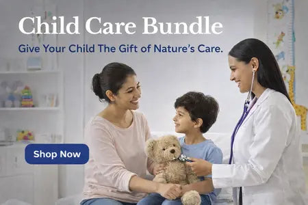 Mother and child with pediatric doctor representing Lamar Child Care Bundle designed for safe and natural child wellness