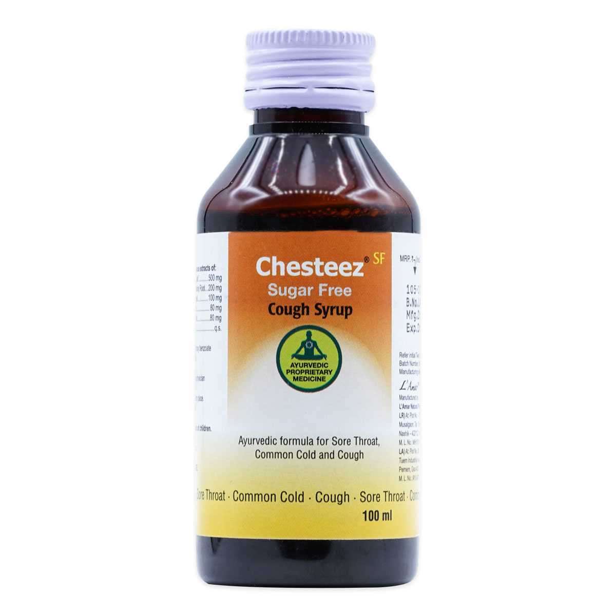 CHESTEEZ SUGARFREE COUGH SYRUP 100ML