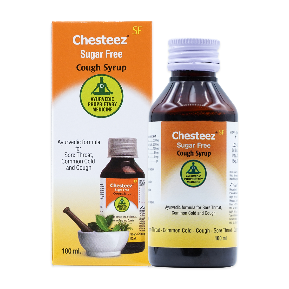 CHESTEEZ SUGARFREE COUGH SYRUP 100ML