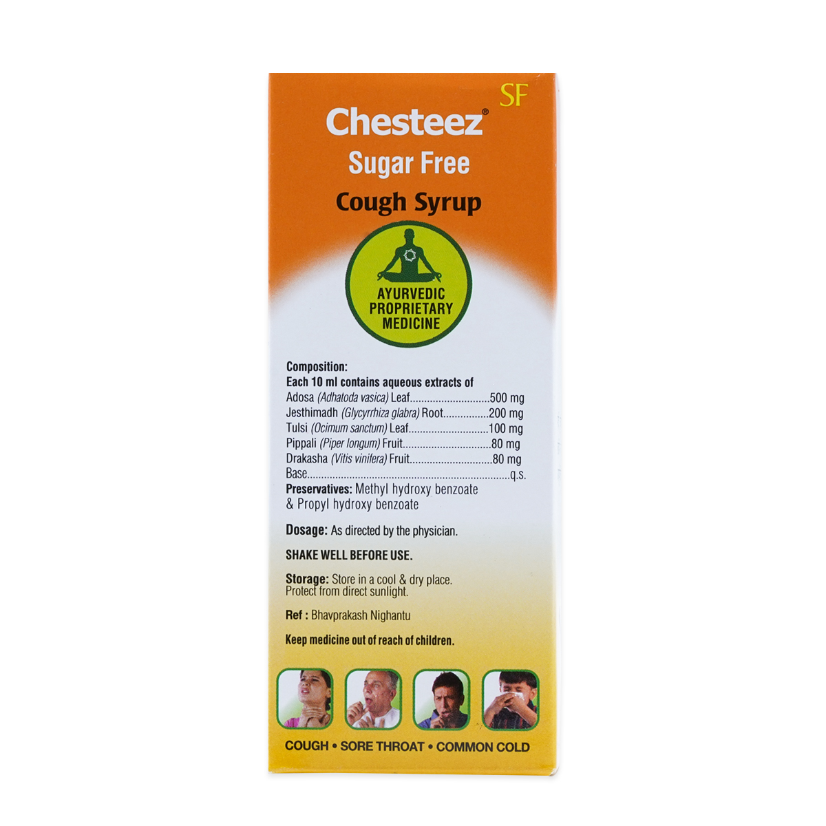 Buy CHESTEEZ SUGARFREE COUGH SYRUP 100ML