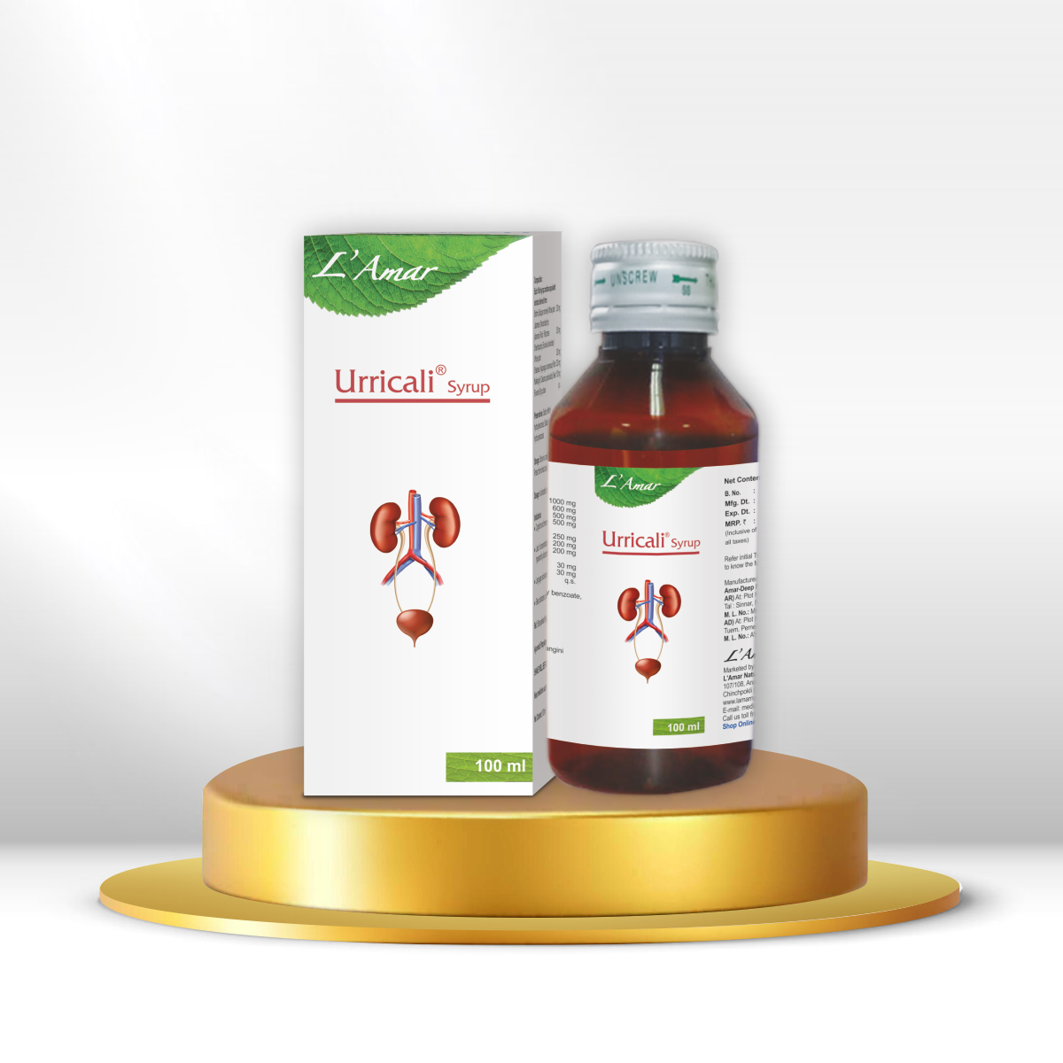 Buy URRICALI SYRUP 100ML for kidney stone syrup