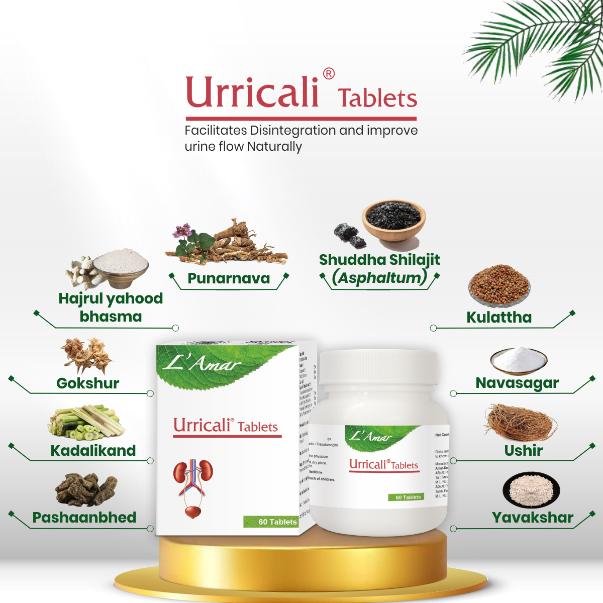 URRICALI TAB 60'S - Composition